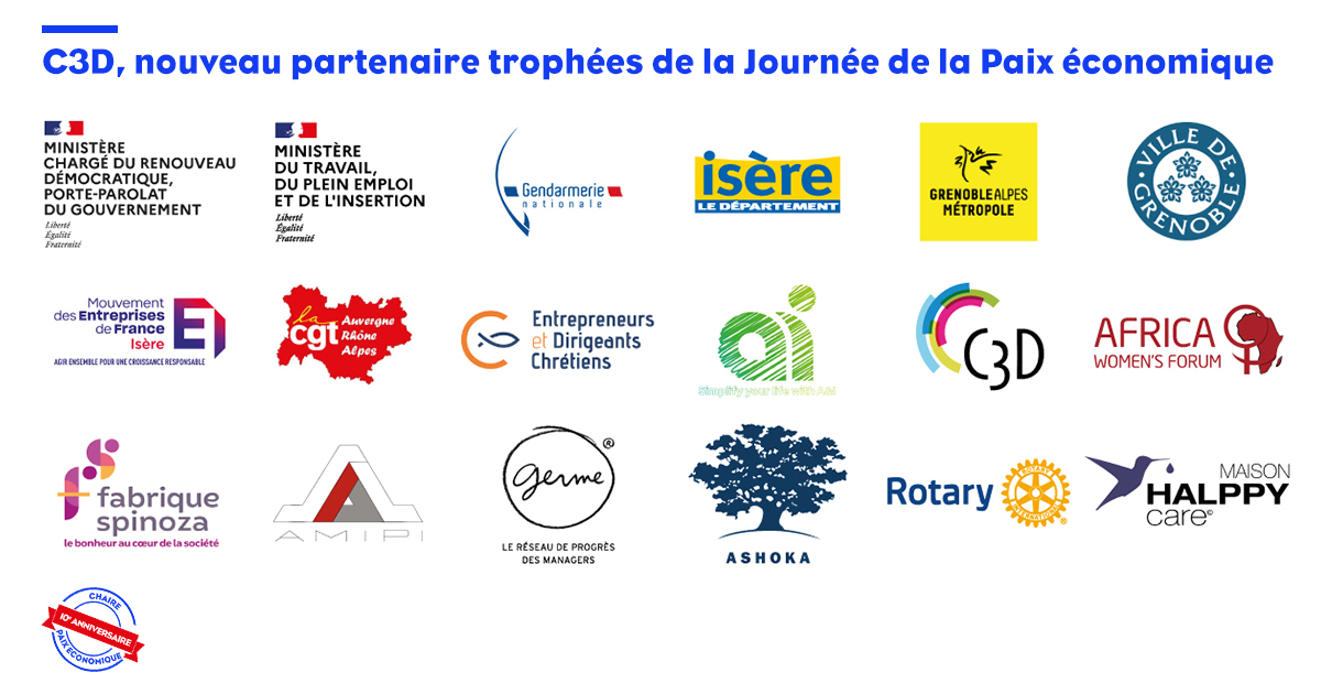 C3D, nouveau partenaire trophées de la Journée de la Chaire Paix économique